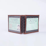 Men's Cow Leather Drivers Wallet Slim Driver Holder Car Document Orgainzer