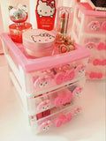 Cartoon Multi-Layer Drawer Box Desktop Storage Jewelry Box