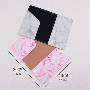 Pink Passport Travel Holder Protector Cover Wallet PU Leather