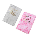 Pink Passport Travel Holder Protector Cover Wallet PU Leather