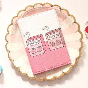 Bear Passport Cover Travel Wallet PU Leather Case for Passports