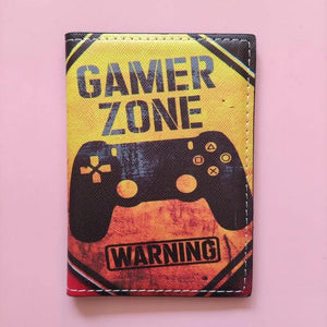 Game Men Boys Passport Cover Ticket Holder Travel Case Pouch