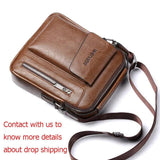Vintage Men Shoulder Bag Crossbody Male PU Handbag