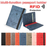 RFID Wallet Passport Holder Travel Cover Case