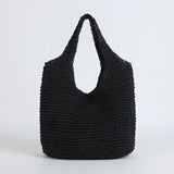 Woven Straw Beach Bag for Women Summer Travel Tote Large Cosmetic Bucket