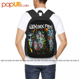 Alien Sex Fiend Backpack Large Capacity Vintage Softback 3D Printing