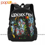 Alien Sex Fiend Backpack Large Capacity Vintage Softback 3D Printing
