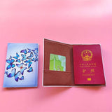 Butterfly Passport Holder Travel Wallet Protective Cover