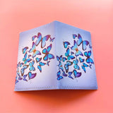 Butterfly Passport Holder Travel Wallet Protective Cover