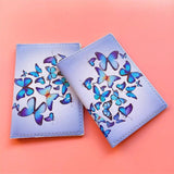 Butterfly Passport Holder Travel Wallet Protective Cover