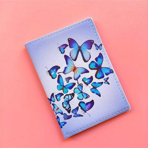 Butterfly Passport Holder Travel Wallet Protective Cover