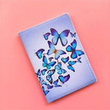 Butterfly Passport Holder Travel Wallet Protective Cover