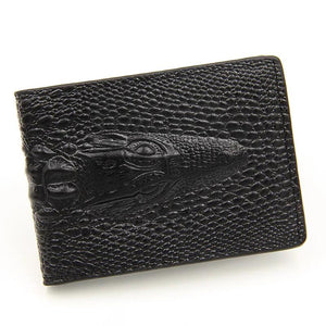 Crocodile Pattern Driver Holder PU Leather Car Document Wallet