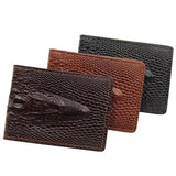 Crocodile Pattern Driver Holder PU Leather Car Document Wallet