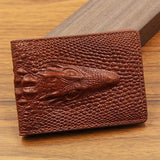 Crocodile Pattern Driver Holder PU Leather Car Document Wallet