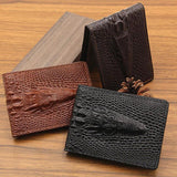 Crocodile Pattern Driver Holder PU Leather Car Document Wallet
