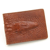 Crocodile Pattern Driver Holder PU Leather Car Document Wallet