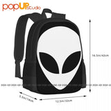 Alien Head Shirt Backpack Large Capacity Travel Beach Bag Gym Tote Bag