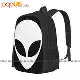 Alien Head Shirt Backpack Large Capacity Travel Beach Bag Gym Tote Bag