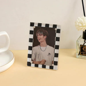 3 Inch Acrylic Photo Frame Transparent Idol Postcards Display Holder