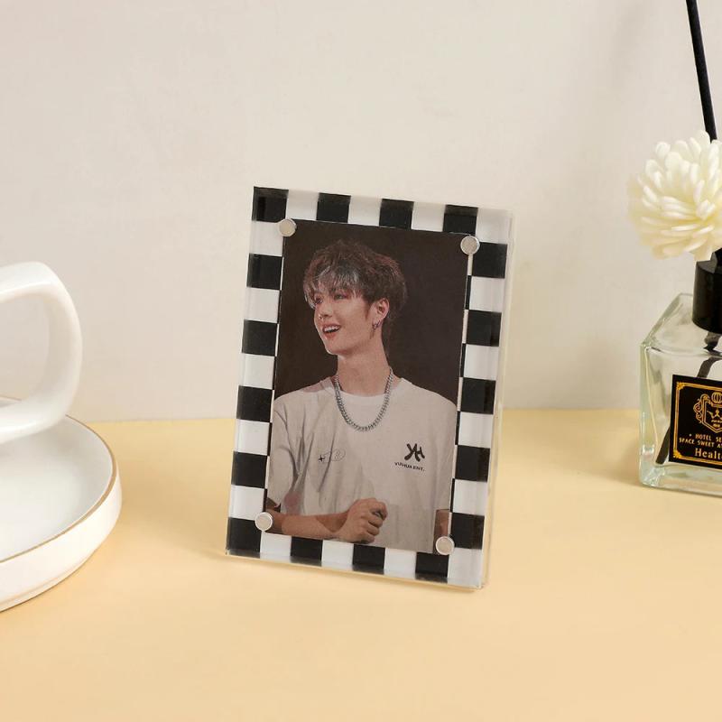 3 Inch Acrylic Photo Frame Transparent Idol Postcards Display Holder