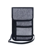 Nylon Passport Pouch Travel Wallet RFID Blocking