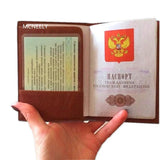 Men's Passport Bag Travel Passport Clip Pu Certificate Protective Cover