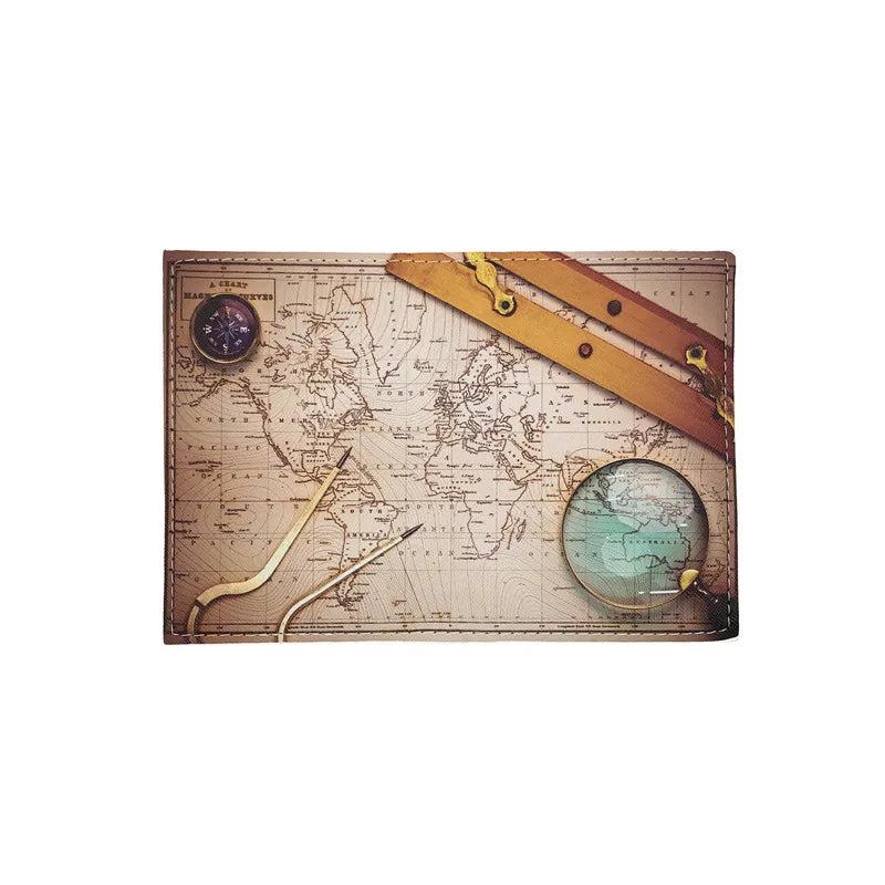 Men's Passport Bag Travel Passport Clip Pu Certificate Protective Cover