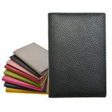 Cowhide Leather Passport Holder Soft Solid Candy Composite Package Cover