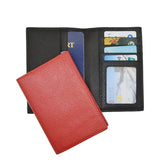 Cowhide Leather Passport Holder Soft Solid Candy Composite Package Cover