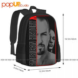 American History X Movie Backpack Large Capacity Art Print 3D Printing