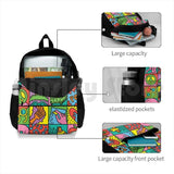 Rainbow Dancers Pop Art Vintage Backpack
