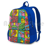 Rainbow Dancers Pop Art Vintage Backpack