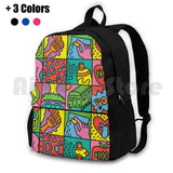 Rainbow Dancers Pop Art Vintage Backpack
