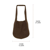 Large Capacity Tote Bag Solid Handbag Shoulder Bag Stray Bag