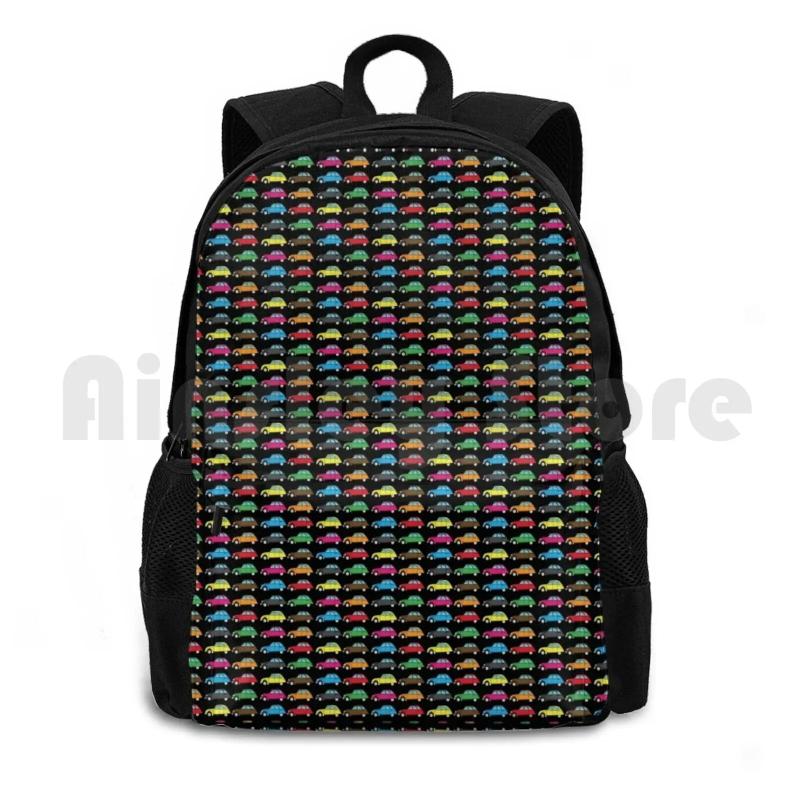 Citroen 2Cv Outdoor Hiking Backpack Vintage Cars