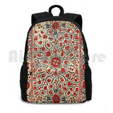 Vintage Bokhara Suzani Embroidery Print Outdoor Backpack
