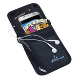 Nylon Anti-Thief Neck Stash Travel Wallet RFID Blocking