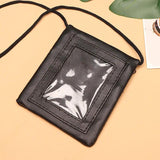 Leather Multi-Function ID Bag Sling Passport Holder Waterproof Phone Bag