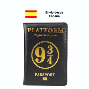 Platform 9 3/4 Passport Cover Holder Hogwarts Express Train Wallet Case