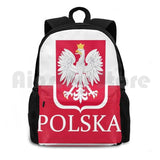 Patriotic Polish Polska Flag Outdoor Hiking Backpack