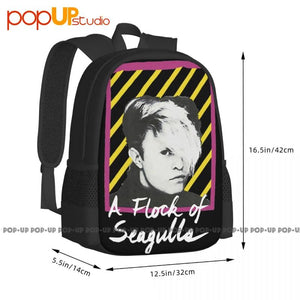 Seagulls Neon Backpack Large Capacity Vintage Shopping Bag