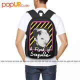 Seagulls Neon Backpack Large Capacity Vintage Shopping Bag