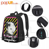 Seagulls Neon Backpack Large Capacity Vintage Shopping Bag
