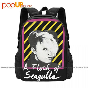 Seagulls Neon Backpack Large Capacity Vintage Shopping Bag