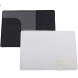 Solid MR MRS Passport Cover Set - Couple Wedding Travel Holder