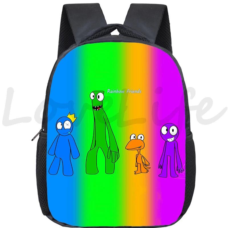 Cute Rainbow Kindergarten Backpack for Kids