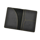 Vintage Crazy Horse Leather Passport Holders Travel Document Cover