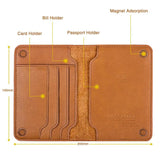 Waterproof Family Leather Case Passport Cover Passport Holder