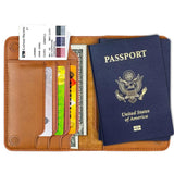 Waterproof Family Leather Case Passport Cover Passport Holder